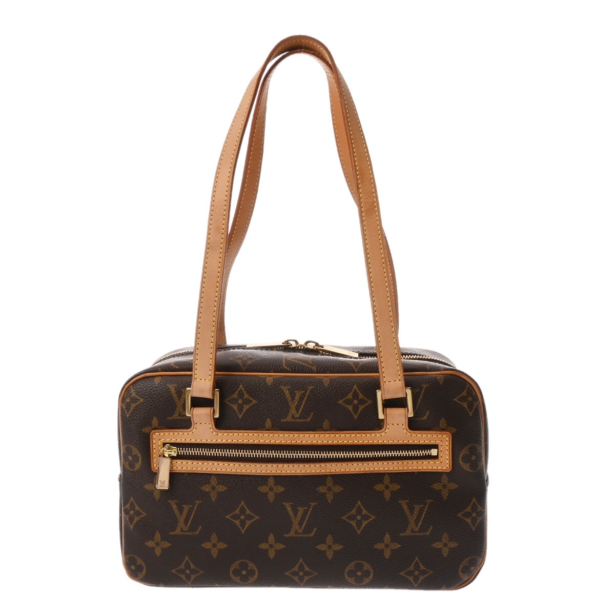 LOUIS VUITTON ルイヴィトン モノグラム シテ MM 赤銅色 M51182 レディース モノグラム帆布 ハンドバック AB序列付ける 中古 銀蔵