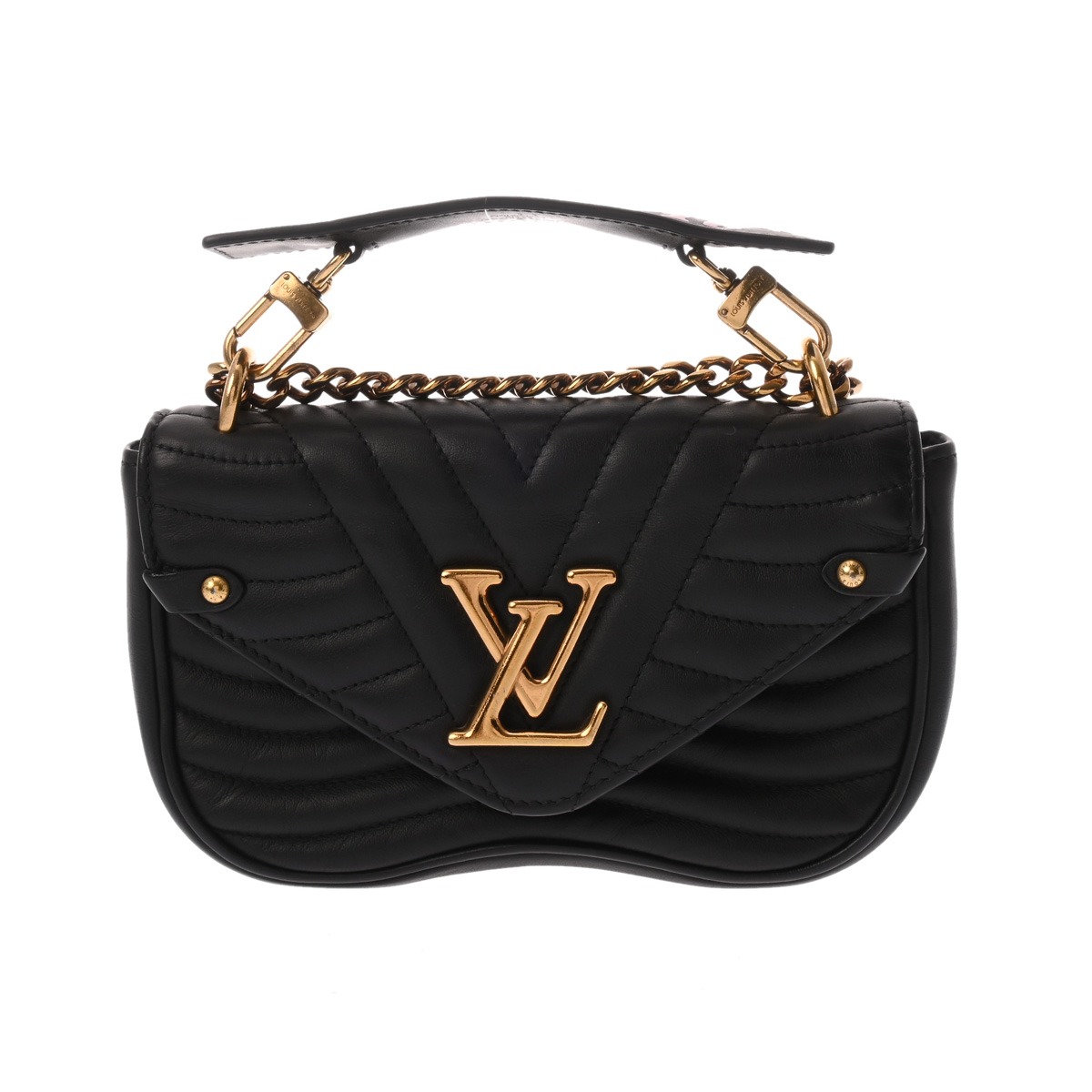 LOUIS VUITTON ルイヴィトン 前衛派 チェーン店御徒面子 PM ノワール M56461 レディース カーフレザー ショルダーバッグ AB価値づける 中古 銀蔵