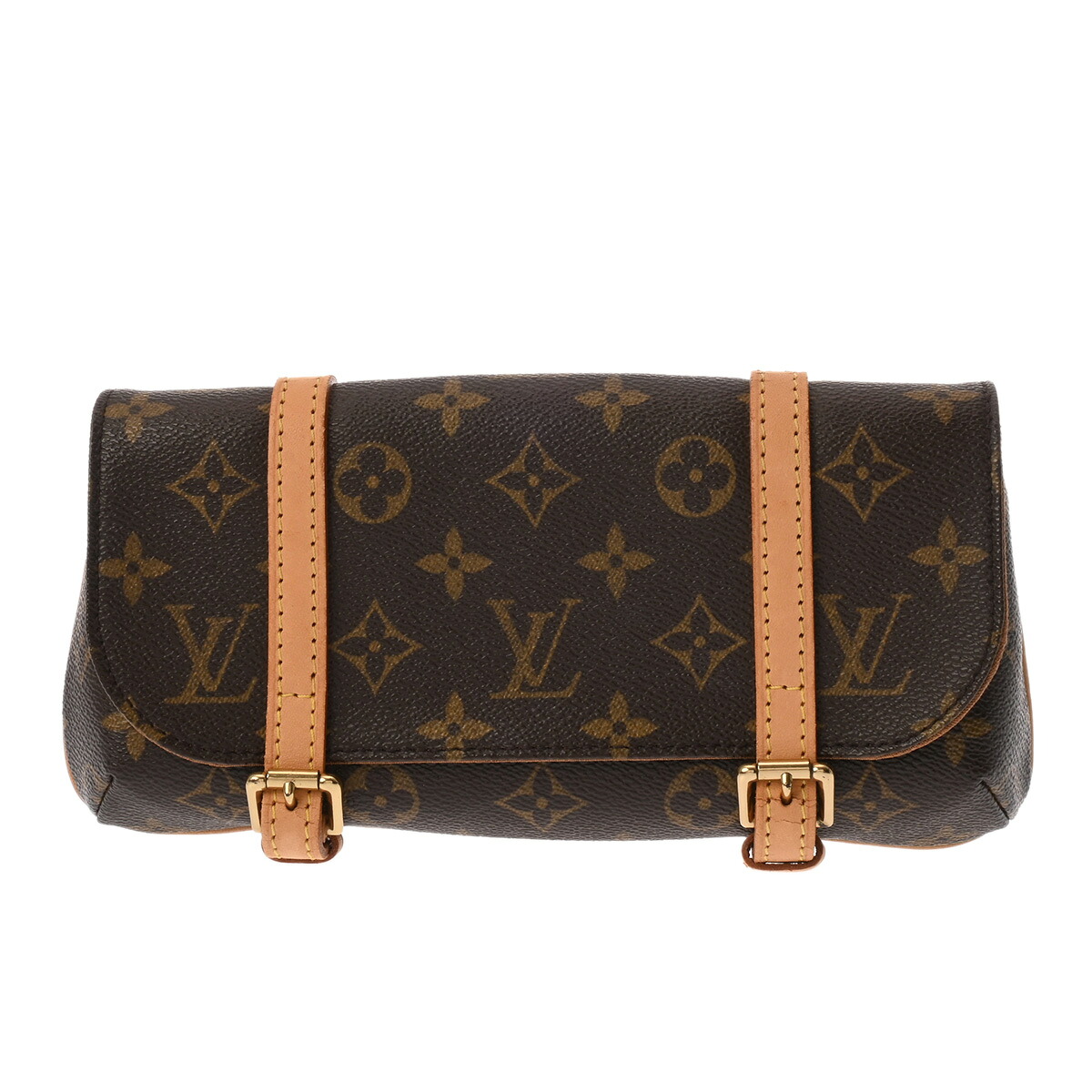 LOUIS VUITTON ルイヴィトン モノグラム ポシェットマル 赤銅色 M51159 レディース モノグラム帆布 酉の方角御徒面子 B位置づける 中古 銀蔵