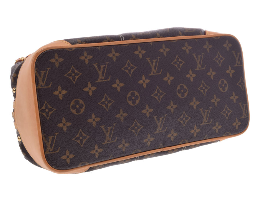 Ginzo Rakuten Ichiba Shop: Used Louis Vuitton monogram rivet bag M40140 Lady&#39;s LOUIS VUITTON ...