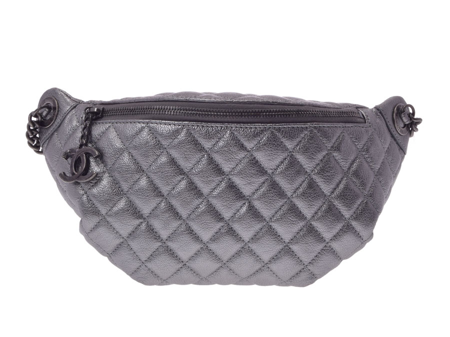 Ginzo Rakuten Ichiba Used Chanel Matelasse Bag Lambskin Used Chanel Matelasse Bag Lambskin Silver Guarantee