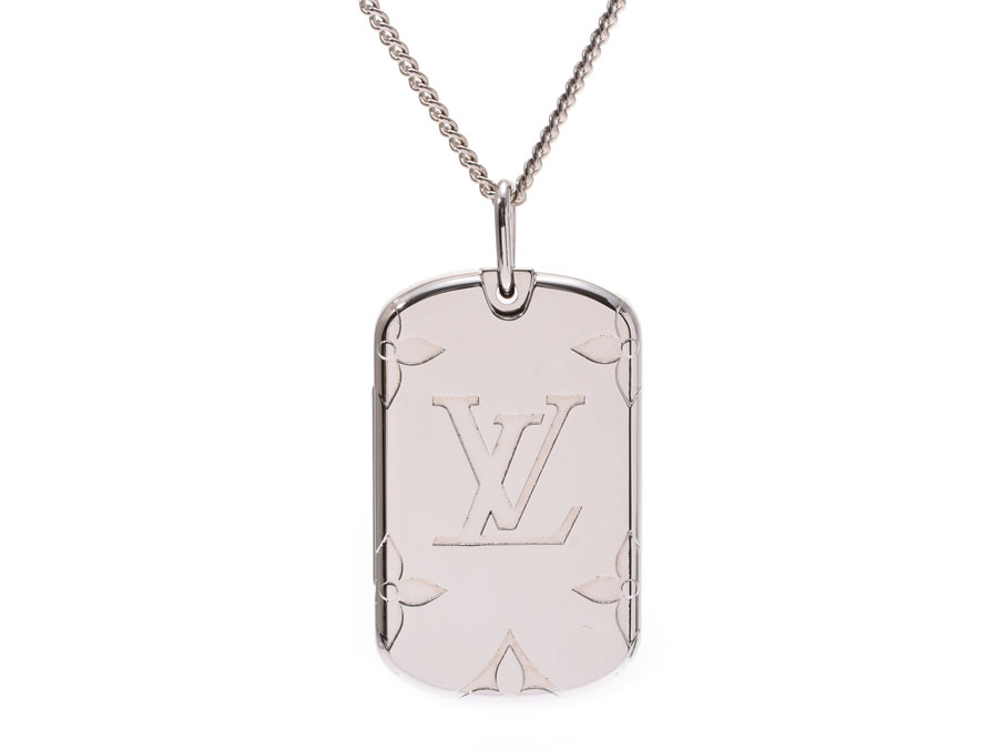 Ginzo Rakuten Ichiba Shop: Louis Vuitton rocket necklace monogram SV metal fittings M62484 men ...