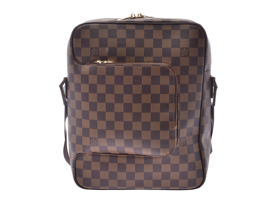 ルイヴィトンダミエオラフ Mm N41441 Men Gap Dis Shoulder Bag A Rank Beauty Product Louis Vuitton Used Silver House