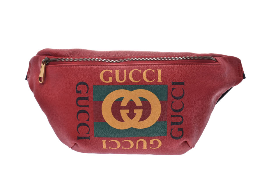 メンズ ベルトバッグ グッチプリント Gucci 赤 美品 銀蔵 Gucci Aランク 銀蔵バッグ 小物 ブランド雑貨 赤 中古 中古 グッチプリント ベルトバッグ カーフ キャンバス グッチ Aランク ボディバッグ 銀蔵 銀蔵 店送料無料 美品 カーフ キャンバス グッチ