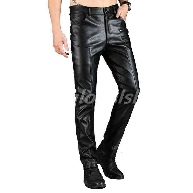 レザーパンツ 革パン ストレート 牛革 レザーパンツ 革パンツ メンズ 本革 牛革 革パン バイクパンツ