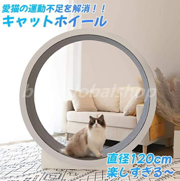 キャットホイール 猫 回し車 木製 直径110cm 大型猫 活発な猫 運動不足解 Amazon | petstay キャットホイール 猫 回し車 木製 直径110cm 大型猫