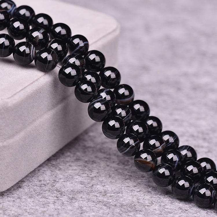 楽天市場】ブラックサードオニキス 6mm 1連 38cm 天然石