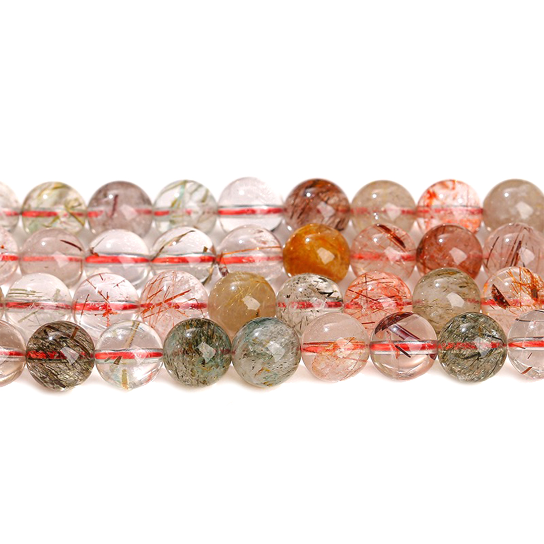 1連売り☆天然石 ルチルクォーツ連材 金運・商売繫盛運 パワーストーン 連材 楽天市場】ルチルクォーツ 6mm 1連 金運 商売繁盛運 約38cm