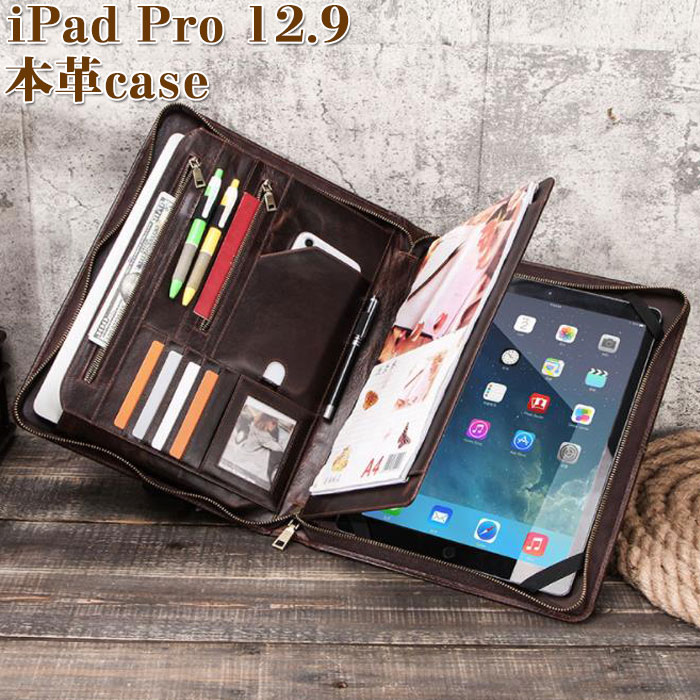 ipad pro ケース 2020 12.9 ペン 収納 衝撃 ipad pro 12.9 caseケース 2020 ペンホルダー apple pencil 全面保護 アイパッドケース カードポケット 保護カバー ビジネス スタンド 高品質 本革レザー レザーケース カバー