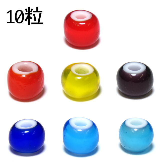 朱赤色)ホワイトハーツ500粒約7.5ミリ〜8.2ミリ幅前後、3ミリ鹿紐用 鹿