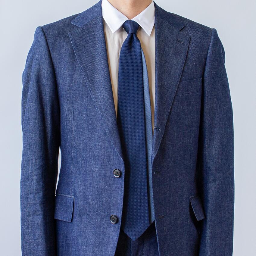 リバーシブルソリッドタイ NAVY×GRAY
