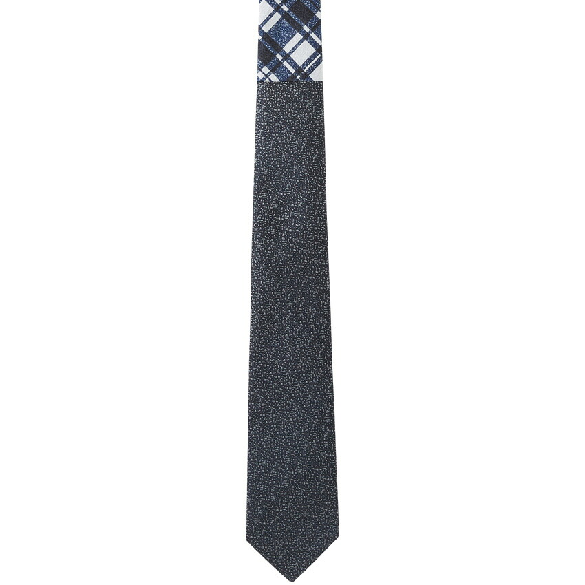クレープクレリックチェックタイ NAVY
