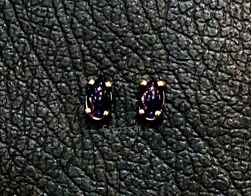 アメシスト OV6×4mm 14kgfピアス