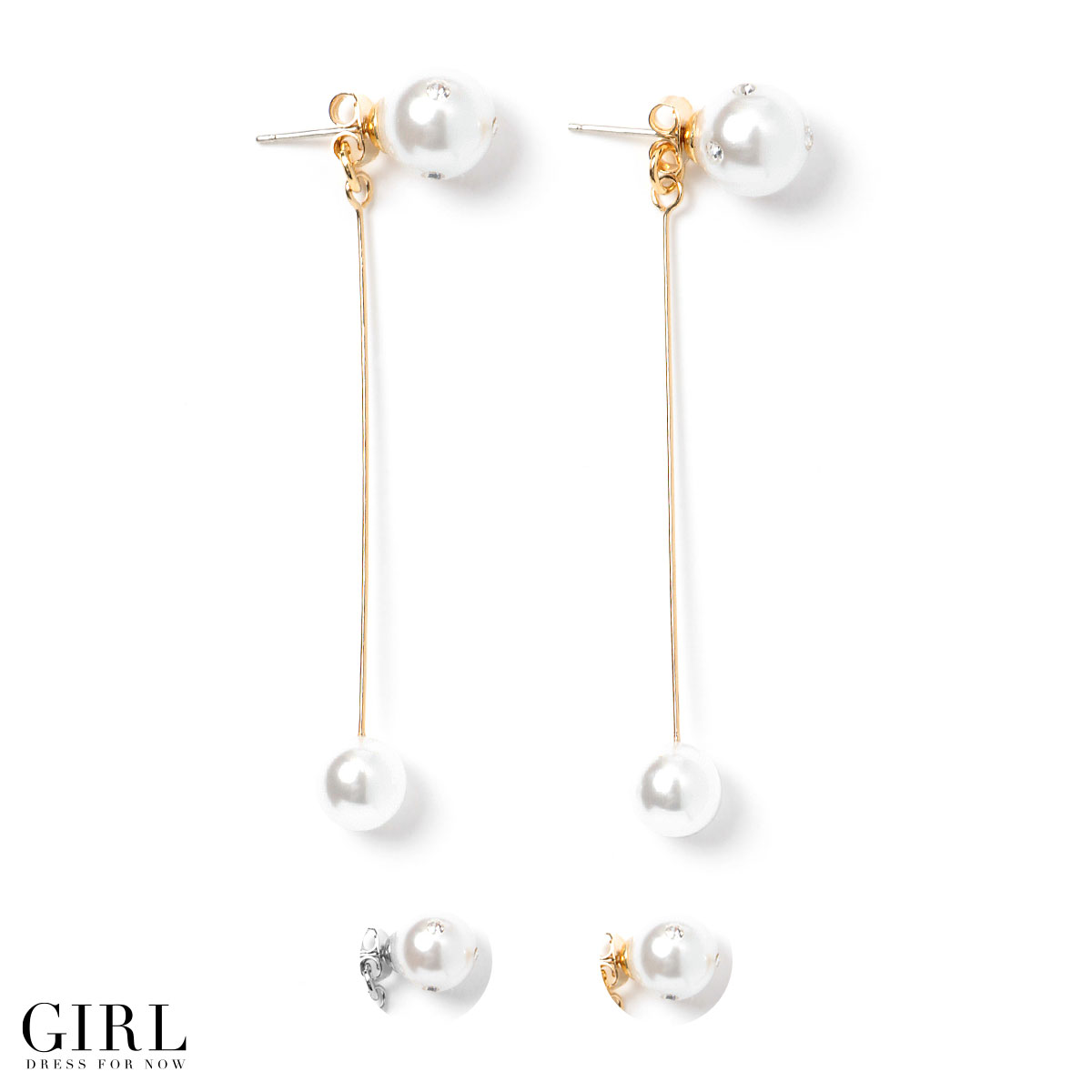 Dress Earring Pearl Earrings Wedding Simple Earring Pearl Earrings Wedding Simple Long Rhinestone Party Ceremonial Formal Accessories Las Gold Silver Catch Piercing