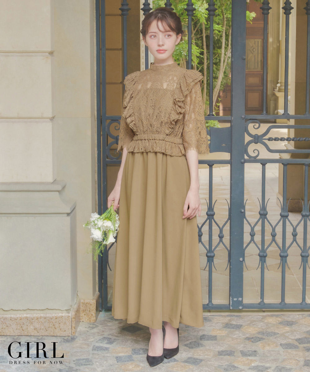 円 本日限定クーポン利用で パーティードレス 結婚式 ガウン ドレス 大きいサイズ 冬 ロング 秋冬 ロング丈 袖あり 長袖 五分袖 フォーマルワンピース 他と被らない お呼ばれ 体型カバー パーティドレス レディース 二次会 成人式 同窓会 フリル 春 夏 秋