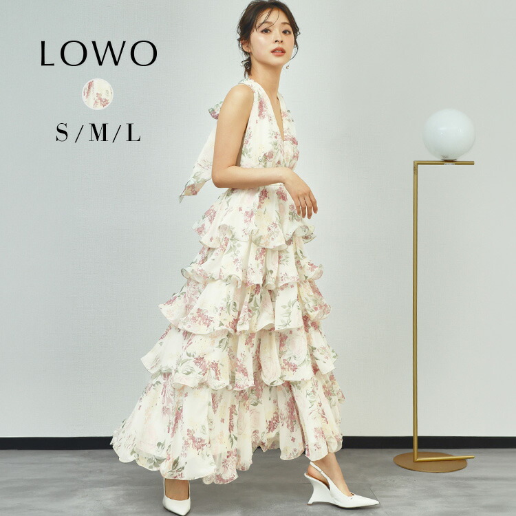 【10％OFF】ワンピース きれいめ レディース ロング ロングワンピース ノースリーブ 袖なし カジュアル 20代 30代 40代 50代 大きめ ゆったり 体型カバー フレア 無地 ホルターネック 着痩せ 大きいサイズ おしゃれ かわいい 大人 背中開き フラワー プリント 花柄｜パーティードレス通販　GIRL