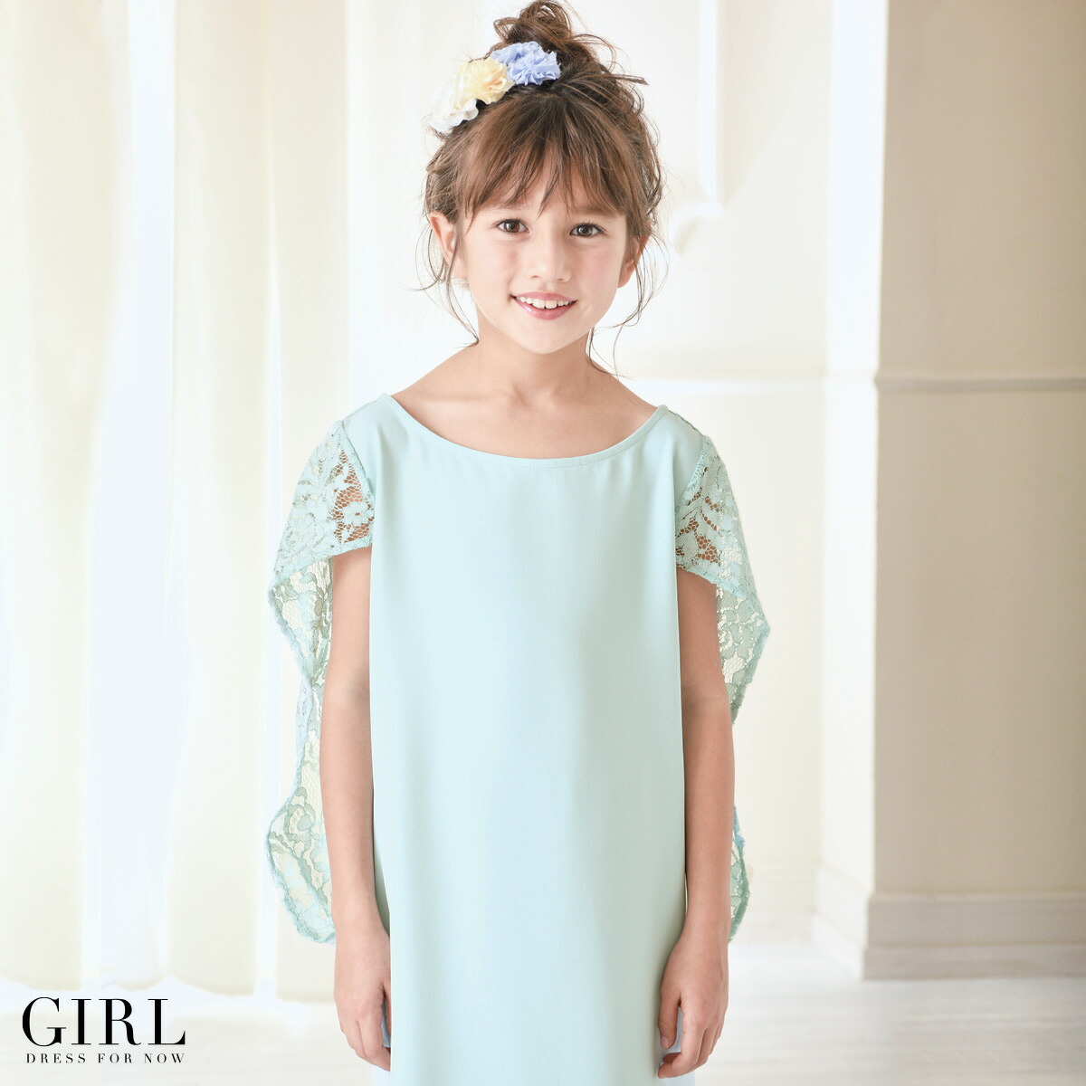 Dress Shop Girl Short Sleeves Child Race Baru With The Child