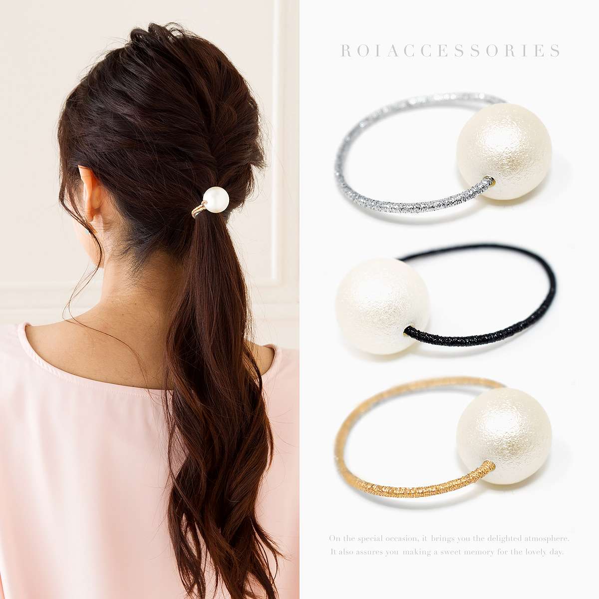 Dress Shop Girl Hair Accessories Hair Rubber Rubber Hair Slide