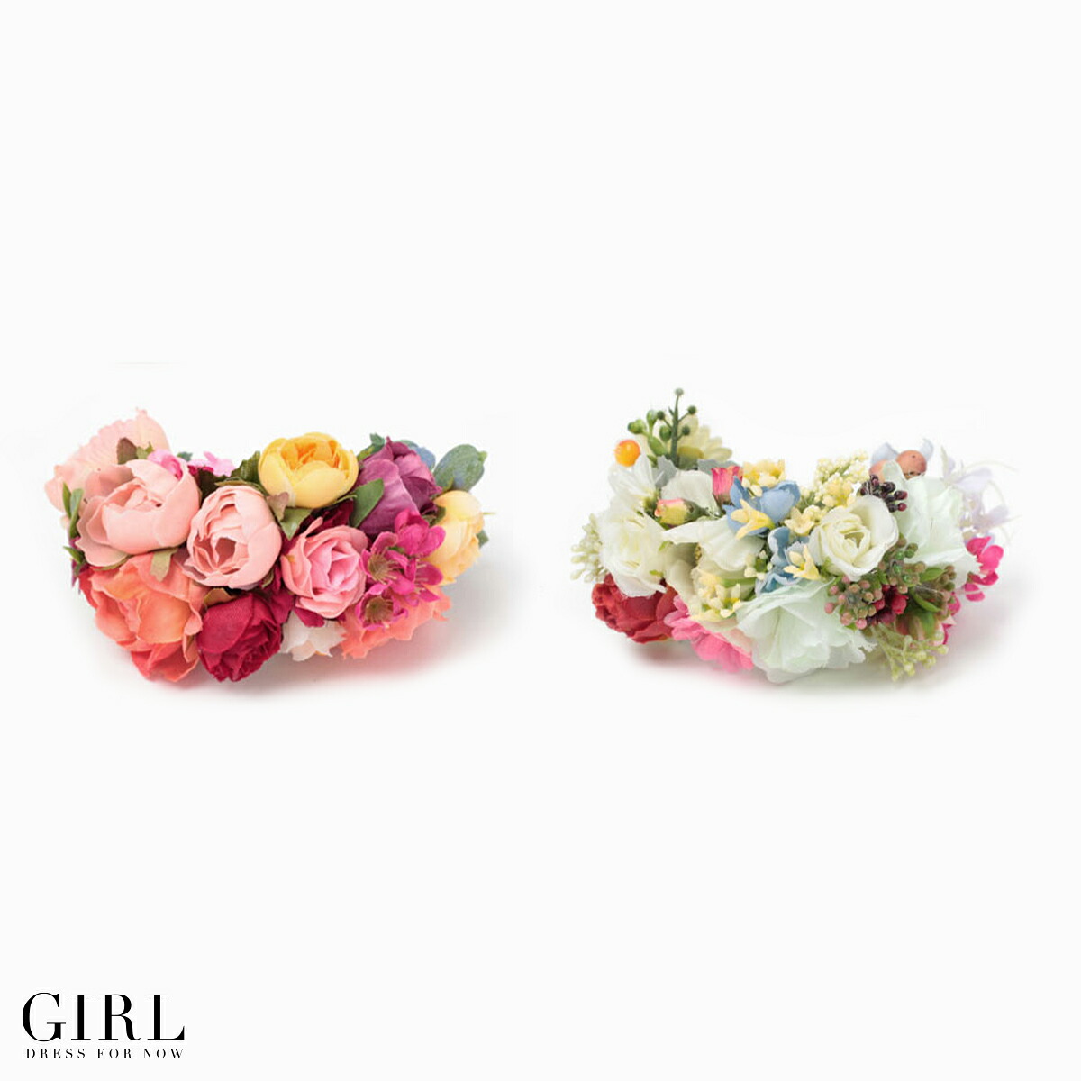 市場 ブレスレット パーティ コサージュ フェイクフラワー ガール キッズ 結婚式 造花 女の子 髪飾り 冠婚葬祭 フォーマル アクセサリー レディース パーティー