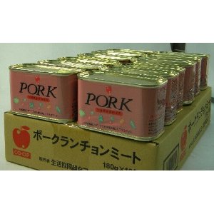 保存料無添加！沖縄コープポークランチョンミート１２缶入り*２ケース