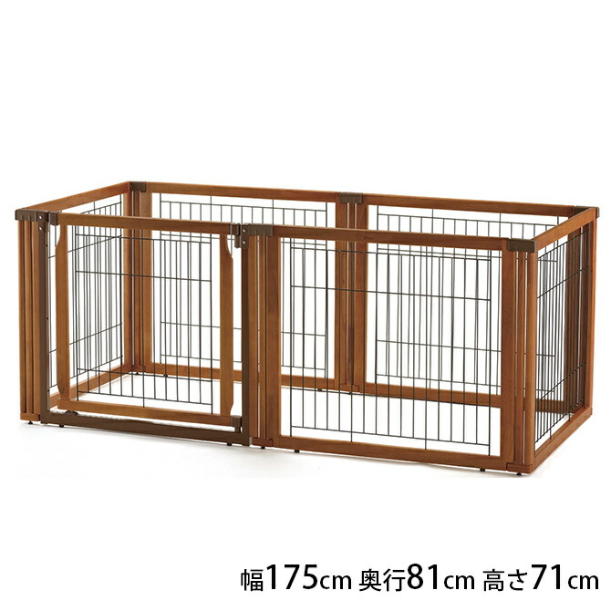 犬 サークル Richell リッチェル ペット用 木製3WAYサークル 6面70H 【メッセージカード対応】 犬用 サークル フェンス ゲート 仕切り 3WAY 小型犬 中型犬 組み立て｜uminecco（ウミネッコ）