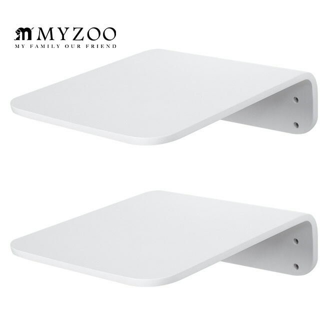 キャットステップ MYZOO マイズー Lack M キャットステップ ラック M ホワイト 2枚セット 【メッセージカード対応】  猫 キャットステップ キャットウォーク 壁付け 壁掛け 木製 シンプル MY ZOO 北欧