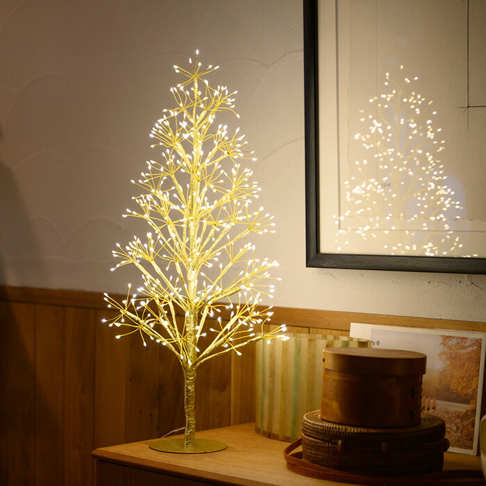 ＼福袋クーポン対象／ Another Garden アナザーガーデン GOLDY イルミネーションツリー 高さ60cm 【メッセージカード対応】 イルミネーション ツリー LED おしゃれ インテリア オブジェ リビング 玄関 装飾 室内画像