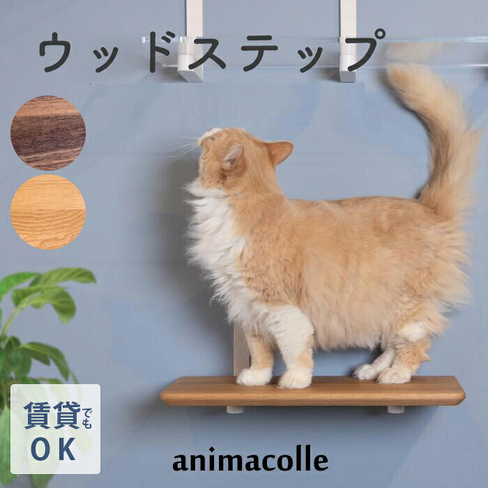 animacolle アニマコレ ウッドステップ NKC-WNT-5027 【ラッピング対応】 【メッセージカード対応】  キャットステップ animacolle アニマコレ 猫用 猫 木製 ウッド ナチュラル おしゃれ シンプル