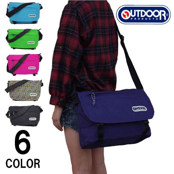 楽天市場 フラップ ショルダーバッグ Outdoor Products アウトドアプロダクツ メッセンジャーバッグ ユニセックス 男女兼用バッグ 通勤通学 スポーツ スクールバック あす楽 Zakka Green