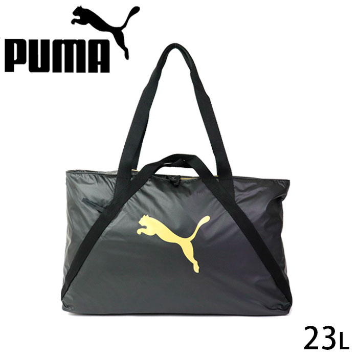 Puma プーマ バッグ フィットネス トートバッグ レディース At Ess Moto ブラック 23l ジムバッグ 手提げ おしゃれ ブランド スポーツバッグ スポーツ ジム 旅行 アウトドア 高校生 中学生 大人 名作