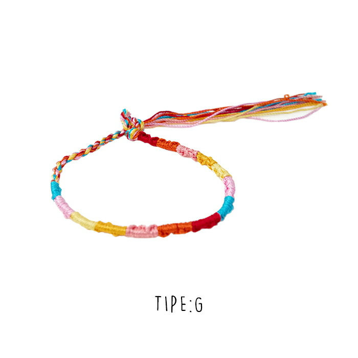 メール便 ミサンガ アンクレット 足首 かわいい 色 Msp Seek 手首 メンズ 全10色 アクセサリー レディース ブレスレッド アジアンテイスト