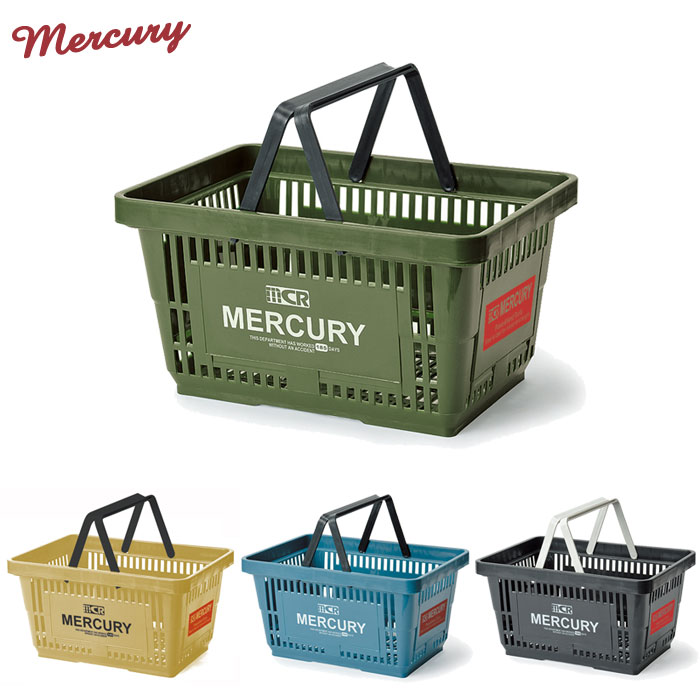 楽天市場 買い物かご バスケット マーケットバスケット ショッピングバスケット Mercury マーキュリー 全4色 Memaba マイバスケット 収納ボックス おしゃれ 小物収納 小物入れ おもちゃ箱 収納 アウトドア キャンプ 荷物入れ アメリカン雑貨 プレゼント ギフト Zakka Green