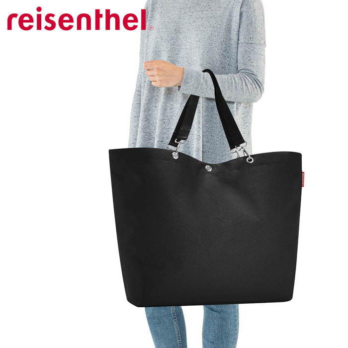 トートバッグ レディース 大きめ ショッピングバッグ ライゼンタール reisenthel SHOPPER XL ブラック バッグ ショッピングバッグ キャリー 大型バッグ エコバッグ 大容量 お買い物 アウトドア サブバッグ 肩掛け 大型 無地 マチ