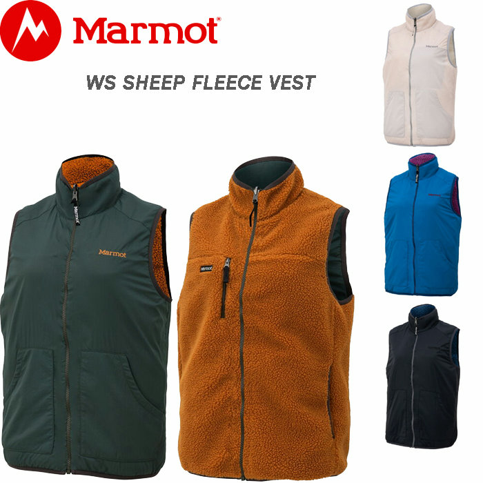 最安値 楽天市場 Marmot マーモット フリース レディース ベスト リバーシブル Ws Sheep Fleece Vest 全4色 M L Towojl39 もこもこ ボア シープ フリースベスト 防寒 ブランド おしゃれ アウトドア ウェア ノースリーブ 前開き ナイロン 送料無料 Zakka Green