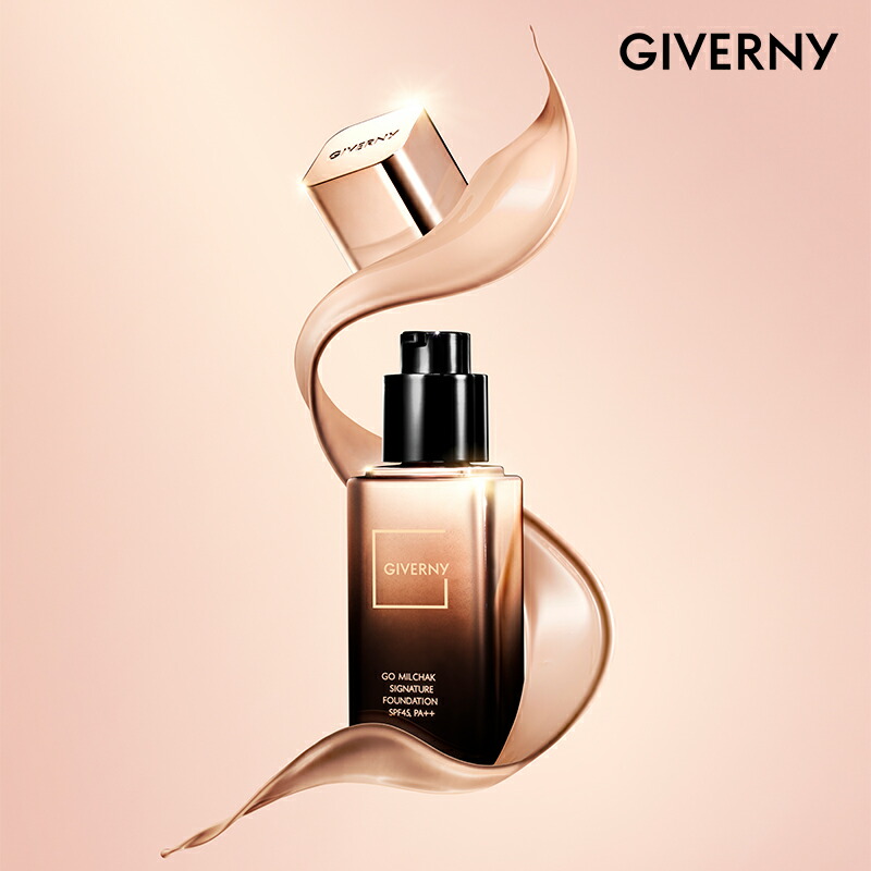 当店限定販売】 GIVERNY ジヴェルニー 高密着シグネチャーファンデーション 4 color 30ml SPF45, PA Go Milchak  Signature Foundation 韓国コスメ ジベルニー カバー力 ツヤ肌 美肌 bbクリーム 崩れにくい 密着メイク ベースメイク  韓国メイク カバー力抜群 giverny ...