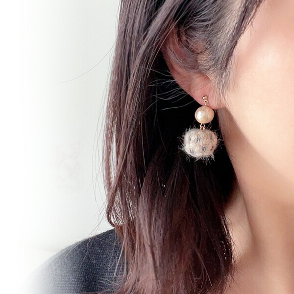 楽天市場】【〜20%OFFクーポン発行中！ 】 ピアス ファー 冬