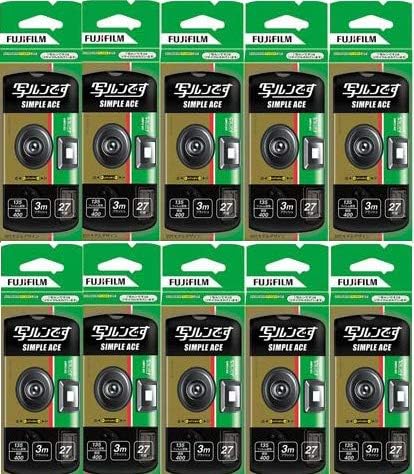 楽天市場】【送料無料】New！写ルンです シンプルエース 27枚撮り 5個