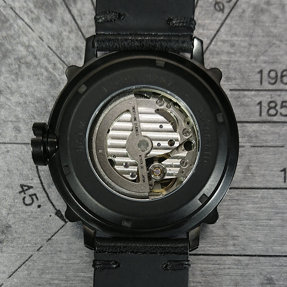 SPILLO(スピーロ)SPEED DEMON SD917KK-02BLACK マットブラック/ブラック ホースレザー メンズ機械式腕時計 SPILLO(スピーロ)SPEED DEMON SD917KK-02BLACK マットブラック/ブラック ホースレザー メンズ機械式腕時計