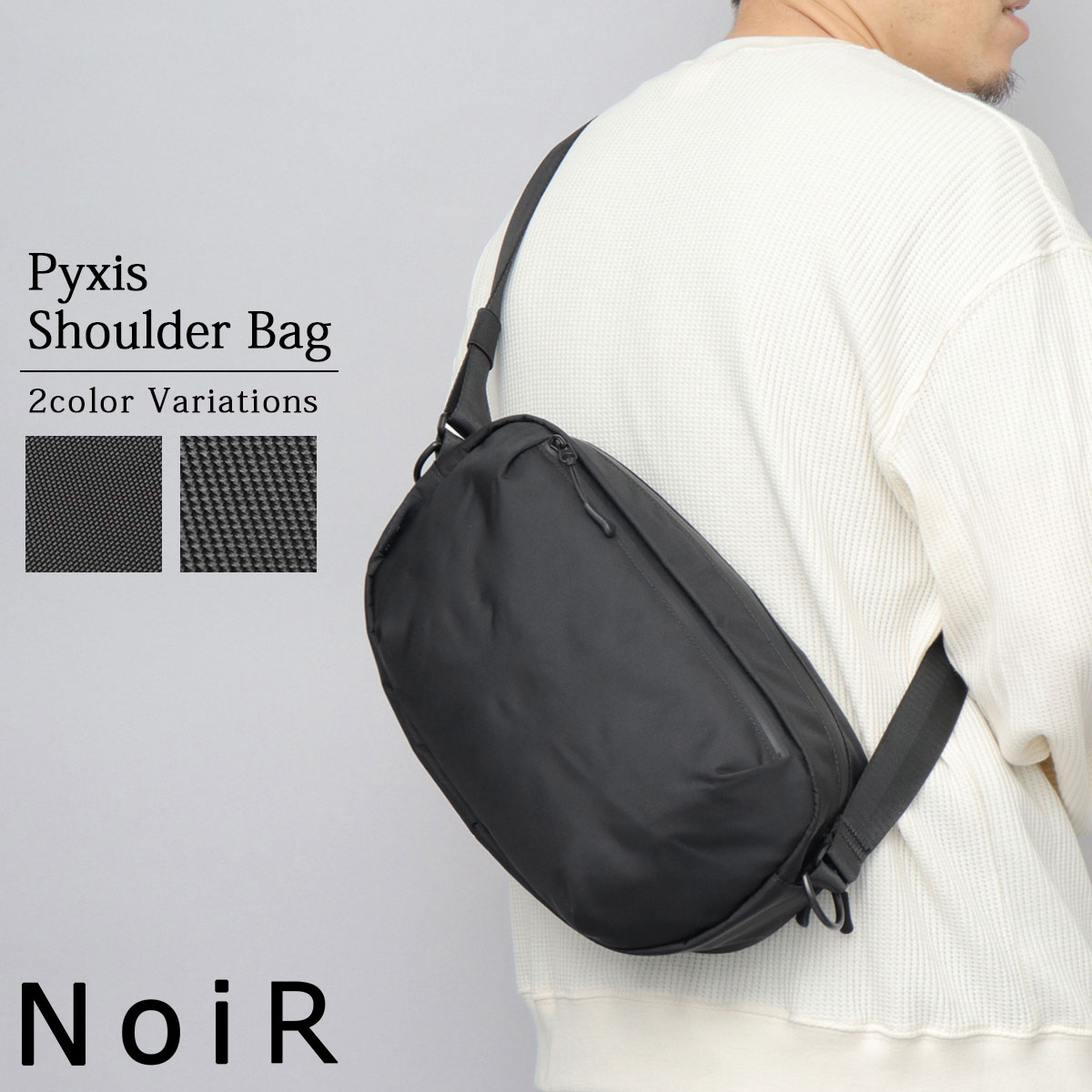 NoiR ノアール ショルダーバッグ メンズ レディース ミニショルダー バッグ 大容量 斜めがけ ボディバッグ コンパクト 収納力抜群 ミニバッグ 軽量 多機能 タウンユース 旅行 サブバッグ