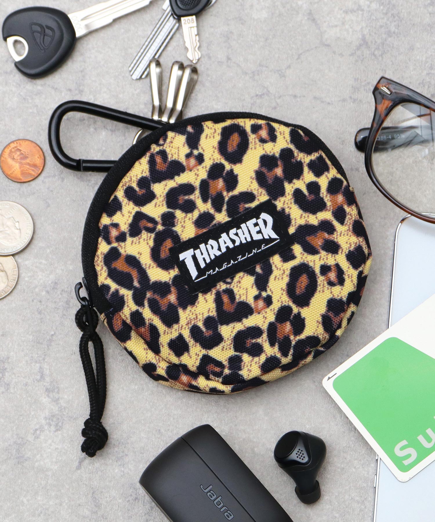 楽天市場】THRASHER スラッシャー サークルマルチポーチ 小物入れ 丸形 メンズ レディース THR-017 : TE＠M SELECT