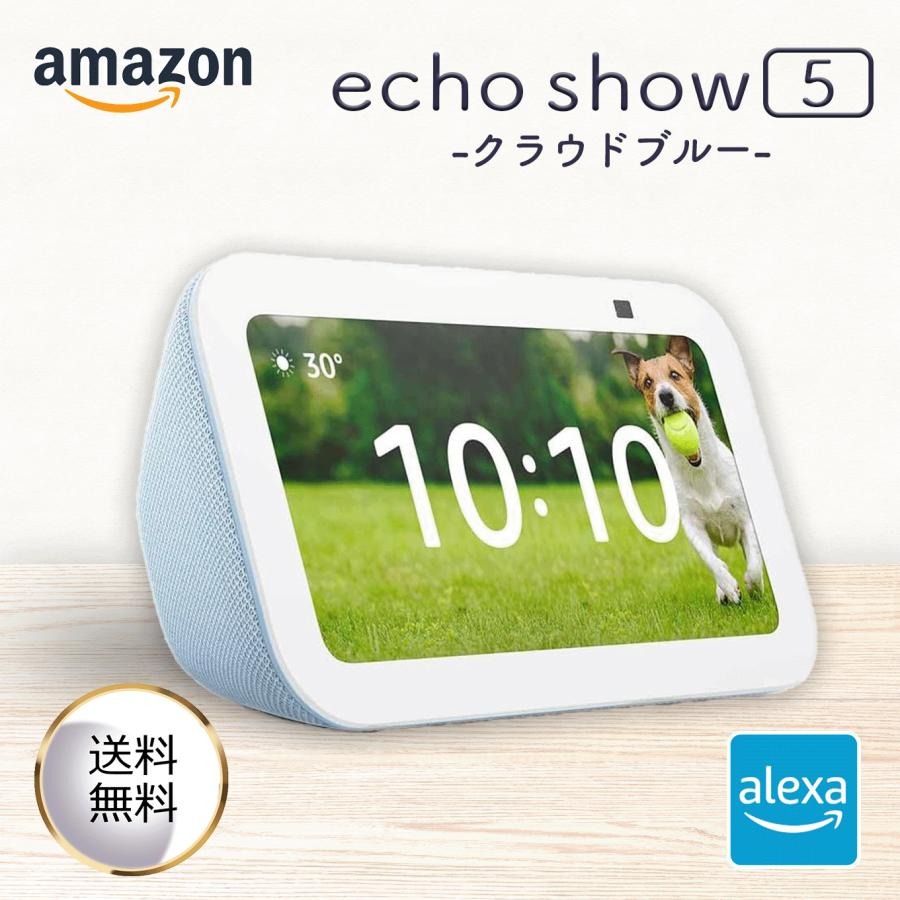 Echo Show 5 山びこ演芸会5 クラウドブルー 第3時人 かっこ良い見せびらかす with Alexa 写真機付き添い人