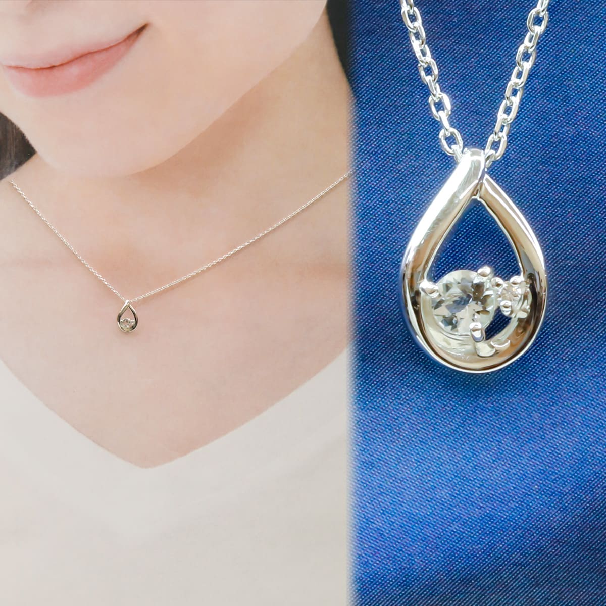 即発【4℃】ダブルループ エターナルシルバー ネックレス*送込 ヨンドシー 4℃ 4℃エターナルシルバー ダブルループネックレス