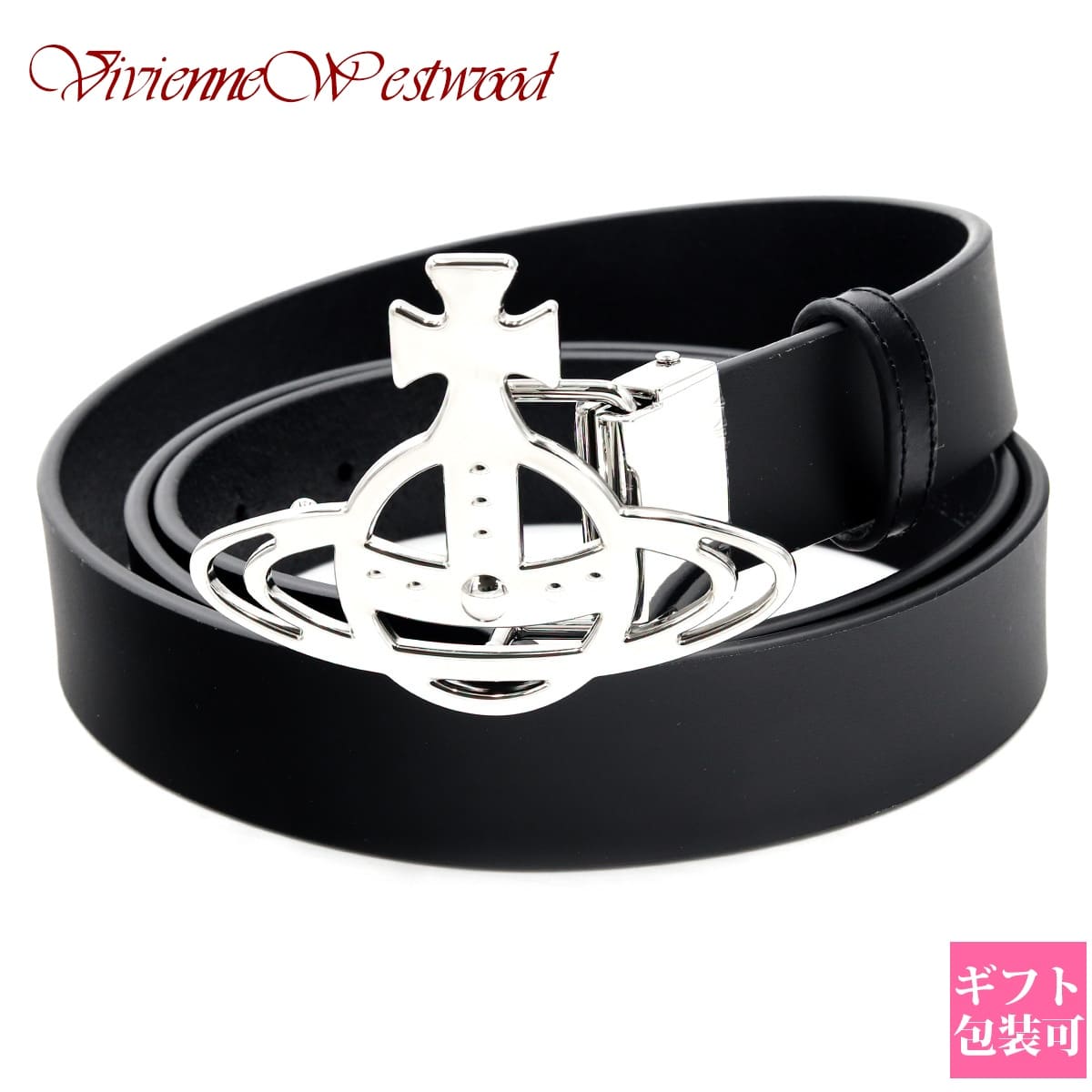 ヴィヴィアンウエストウッド Vivienne Westwood 胴締め メンズ オーブ BELTS LINE ORB BUCKLE なめし革 黒いこと 黒 82010036 L0022 N401 商行為 心地好い ブランド名 差し上げ物 差し上げ物 成人男性 生まれ落ちる日 置き目品