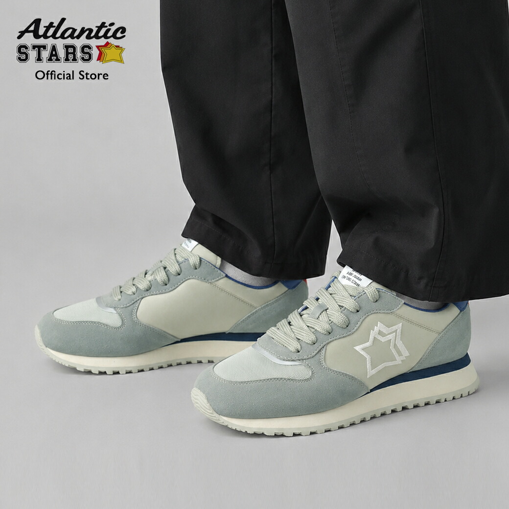 【公式】2026年春夏新作 アトランティックスターズ Atlantic STARS MENNEA メネア スニーカー メンズ 厚底 グレー ローカット 靴 シューズ カジュアル MINN1010-0300|AtlanticSTARS店