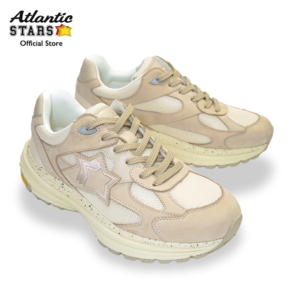【公式】2026年秋冬新作 アトランティックスターズ Atlantic STARS VANCOUVER バンクーバー 日本限定 カラー スニーカー メンズ オールベージュ Vibram ソール ダッド 厚底 ローカット 靴 シューズ カジュアル|AtlanticSTARS店