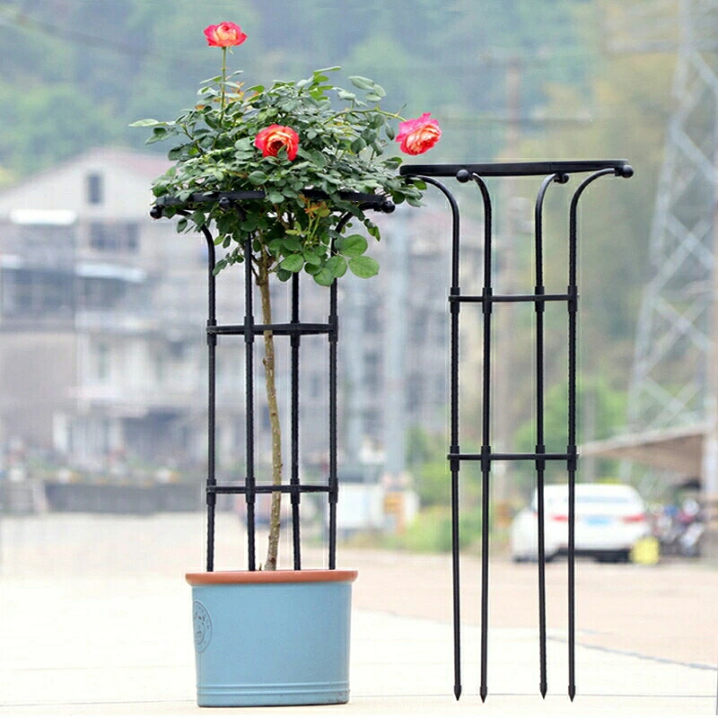 ガーデニング用支柱 オベリスク 支柱 トレリス 操作簡単 金属製 簡易組立式 つる性植物 アサガオ バラ ガーデン 支柱 花支え 花 薔薇 庭 誘引 植物サポート オベリスクアーチ プランター おしゃれ 園芸用品 植