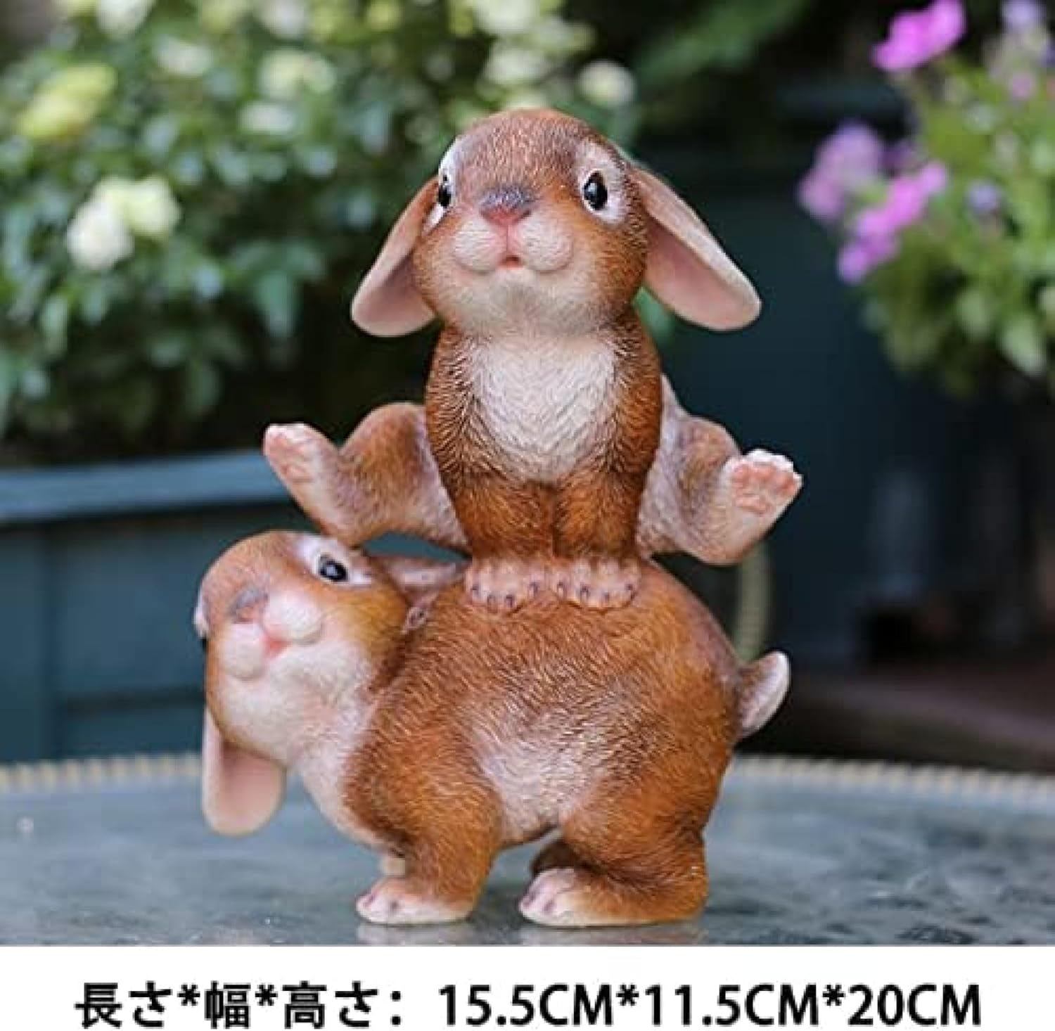 インテリア 雑貨 かわいい F うさぎ 置物 ガーデニング雑貨 デコレーション 芝生 花壇 装飾 屋内または屋外で使用する 樹脂製 ガーデニング 置物 ウサギ リビングルーム カントリー オーナメント