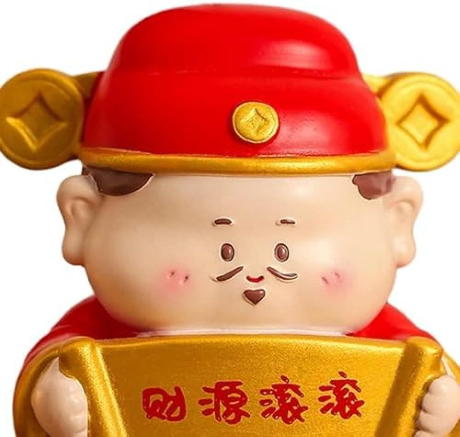 幸運の神の置物旧正月装飾像ミニチュアフィギュア卓上彫刻センターピースリビングルームオフィス 運｜グラムガジェットガール