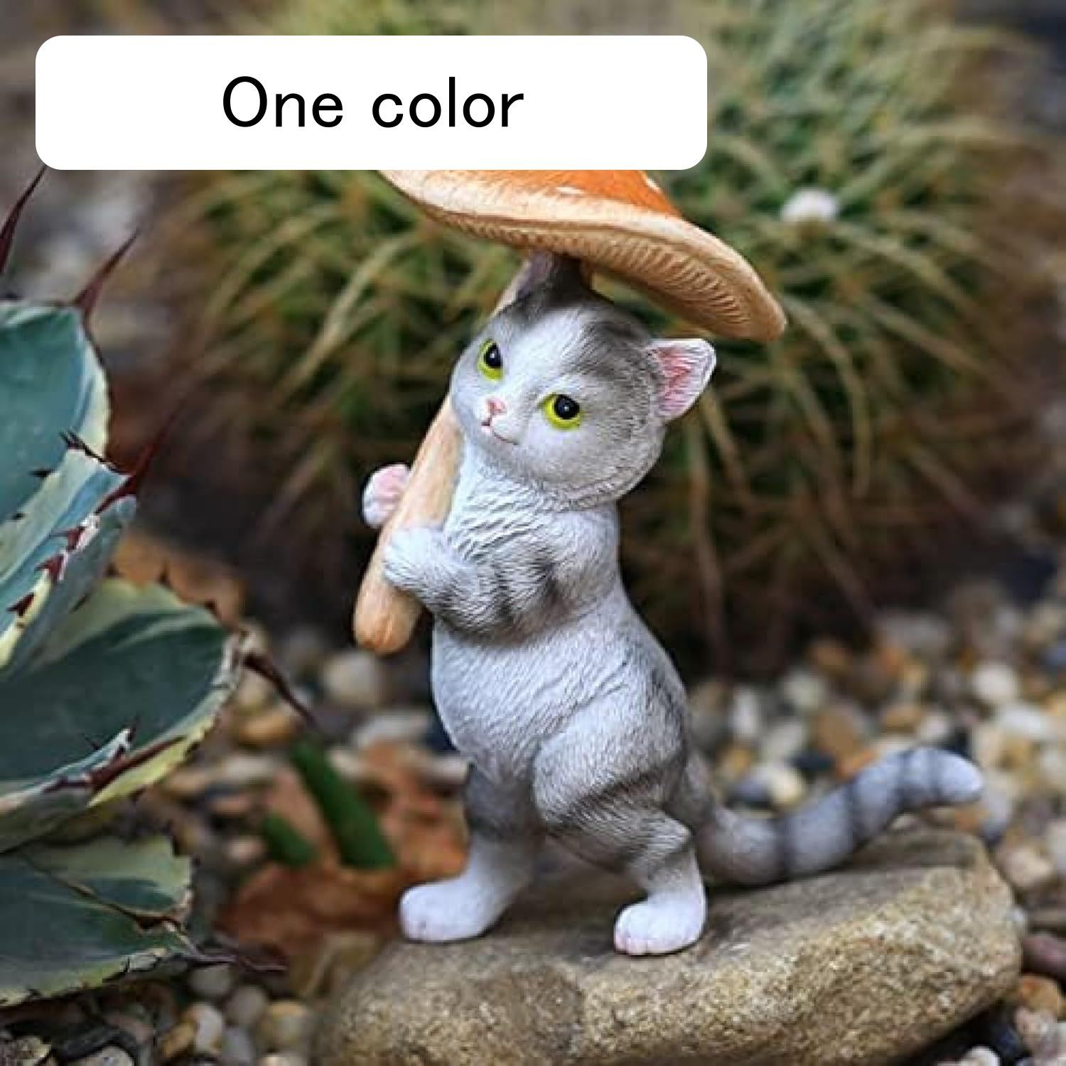 オブジェ オブジェ 動物 盆栽 オーナメント ねこ インテリア雑貨 北欧 雑貨 芝生 庭 引っ越し 新築祝 玄関先 キュート 贈り物 樹脂飾り タイプ ガーデン ガーデニング置物 おしゃれ F 小さい