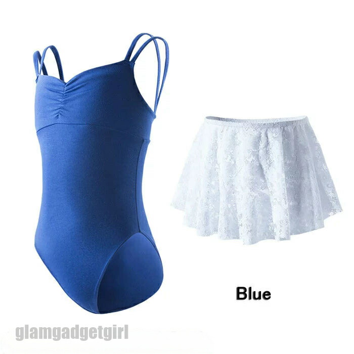 バレエレオタード レオタード 子供服 女の子 子供レオタード レエレオタード キッズウェア キッズ用 体操 ダンス 練習服 レッスン着 ステージ衣装 レオタード カジュアル ワンピース パープル ブルー ピンク 2セット 新生活 送料無料 新生活